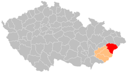 Distret de Vsetín - Localizazion