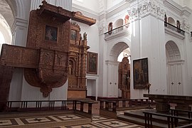 La Cathédrale Sainte-Catherine de Goa, ou la Sé, siège du Patriarche des Indes orientales. Elle est située dans le cœur du Goa historique.