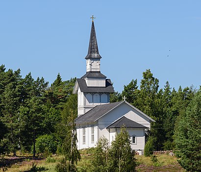 Vägbeskrivningar till Ornö Kyrka med kollektivtrafik