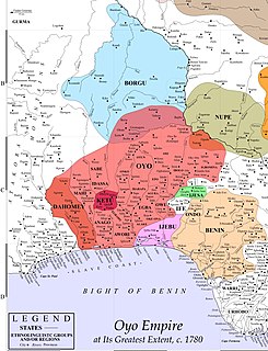 <span class="mw-page-title-main">Oyo Empire</span> Former empire in present-day Benin and Nigeria