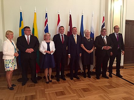 Foreign ministers of the Nordic and Baltic countries in Riga, 2016