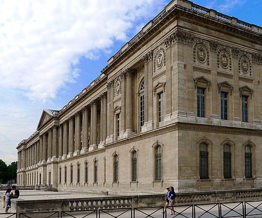 Baroque porticos of the Louvre Colonnade (Paris)