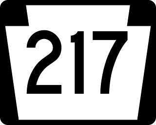 <span class="mw-page-title-main">Pennsylvania Route 217</span> State highway in Pennsylvania, US