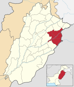 Pakistan - Punjab - Lahore (Abteilung) .svg