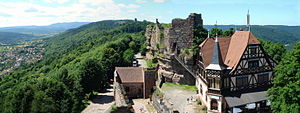 Hohbarr Castle from the north rock