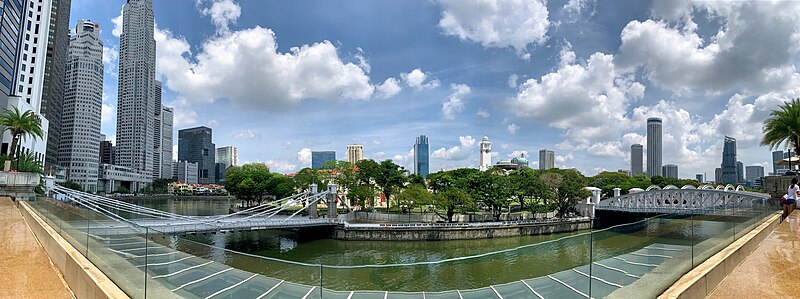 File:Panorama View of Singapore River, 2021.jpg