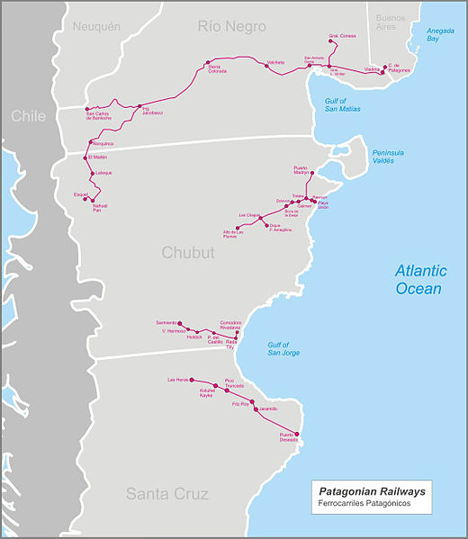 Patagonian rail lines
