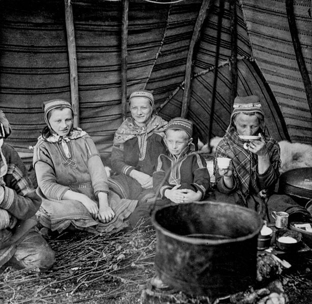 File:People in a Sami hut.jpg