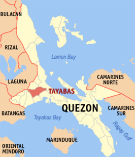 Kaart van Tayabas