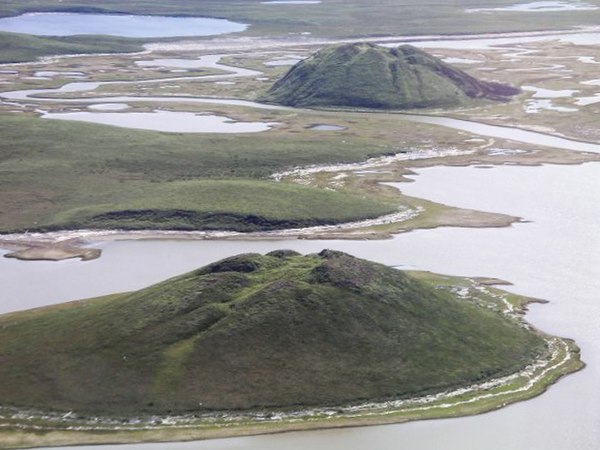 Pingo near Tuktoyaktuk, Northwest Territories