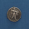 Poseidonia - 530-500 BC - silver stater - Poseidon with trident- Poseidon with trident - London BM 1851-0503-129