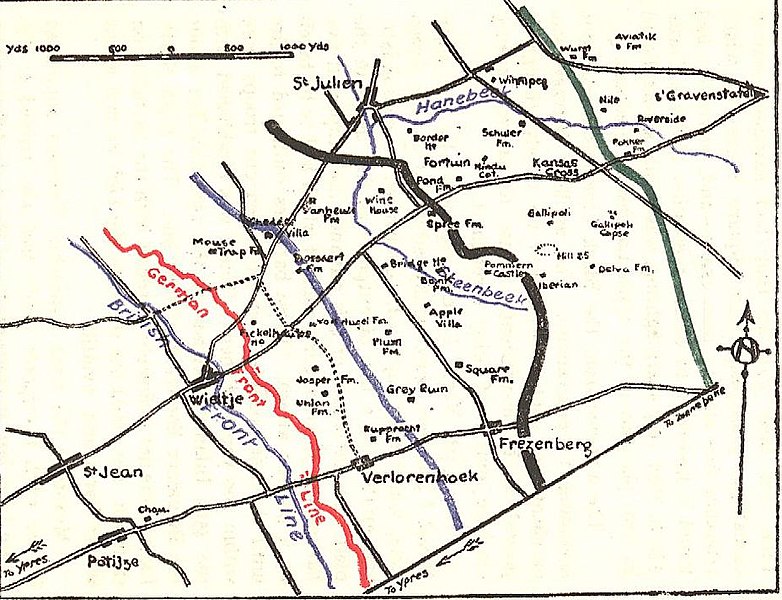 File:Positions and objectives of the 55th (West Lancashire) Division during the Battle of Pilckem Ridge.jpg