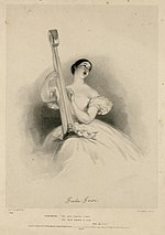 Giulia Grisi als Desdemona in Rossinis Otello, ca. 1836