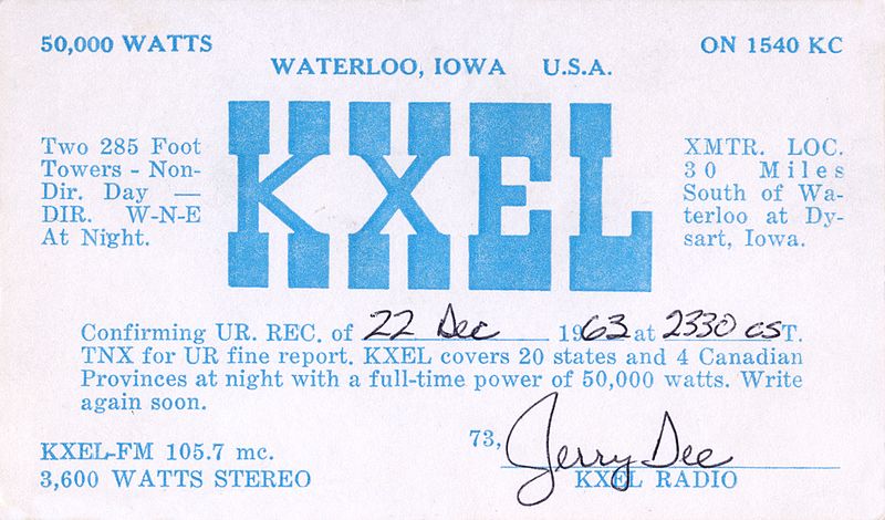 File:QSL KXEL.jpg