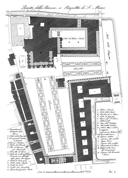 Plan of the Piazza and Piazzetta.