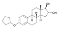 Quinestradiol structure.png