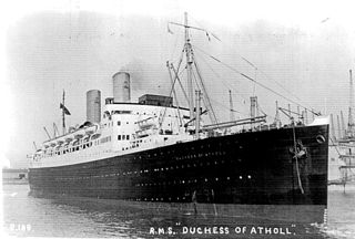 RMS <i>Duchess of Atholl</i> Steam turbine ocean liner and troop ship