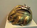 Rabbit-shpaed Incense Burner, Japan, 19th century, sentoku with cloisonne top - George Walter Vincent Smith Art Museum - DSC03818.JPG