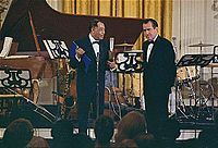 Ellington and Nixon Richard Nixon and Duke Ellington 1969.jpg