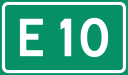 Vegnummerskilt riksveg E 10