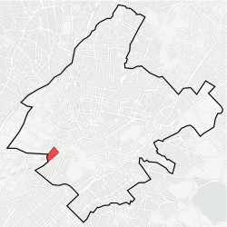 Kaupungin kartta, jossa Rouf korostettuna.