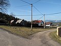 Čeština: Rozcestí v Roveni. Okres Liberec, Česká republika.