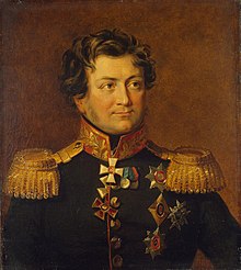 Alexander Yakovlevich Rudzevichin muotokuva George Dow'n työpajassa[1].  Talvipalatsin sotagalleria, Valtion Eremitaaši (Pietari)