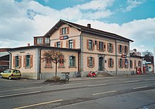 Bahnhofsgebäude Arbon, erstellt 1869, Strassenseite (2008)