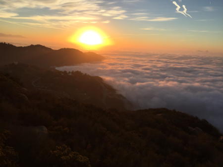 Photographed from the top of Saddle Peak, near Malibu California. Saddle Peak looking towards Pacific Coast Highway.fw.png