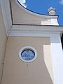Saint Ladislaus Church, round window, 2020 Százhalombatta.jpg