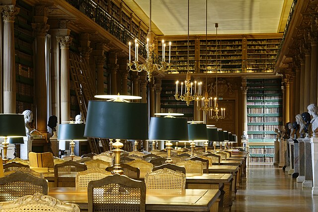 Chandeliers in the Bibliothèque Mazarine (Paris)