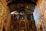 مذبح كنيسة سان ميغيل في رودكسيون اليسوعيون؛  بوليفيا.