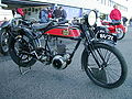 Wire wheels on a French San Sou Pap motorcycle[14]