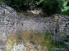 San Martín de Bescaran'ın apsisinin kalıntıları.