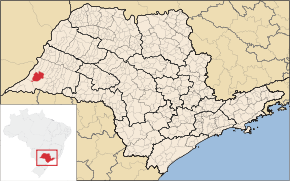 Poziția localității Marabá Paulista