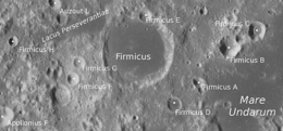 Carte des cratères satellitaires Firmicus.png