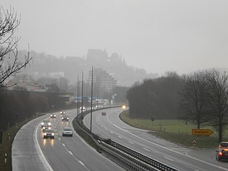 from Bundesstrasse 3 (Marburg-Süd) in fog