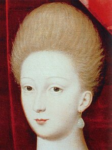 Gabrielle d'Estrées.Portrait de Gabrielle d'Estrées et de la Duchesse de Villars, détail, école française, 1594, musée du Louvre.