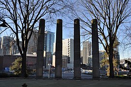 Its columns remain in nearby Plymouth Pillars Park. (more images)