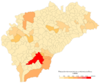 Población por municipio en 2018. 