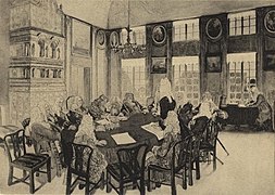Заседание на Сената при Петър I в Екатеринхофския дворец