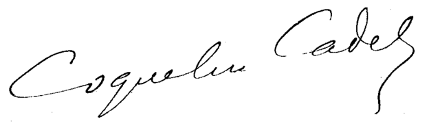 signature de Coquelin cadet