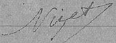 signature de Charles Nizet