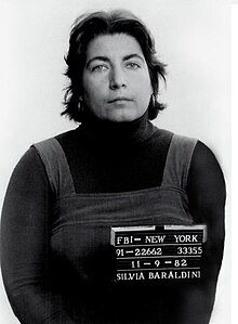 Baraldini when arrested in 1982 Silvia Baraldini 3.jpg