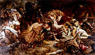 Slika pogibije Mustafe-paše Ćuprilića u Bitci kod Slankamena (slika Ferdinanda Kellera)