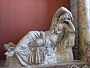 Sleeping Ariadne. Roman copy of a 2nd BC Hellenistic sculpture.