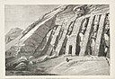 Darstellung des Hathor-Tempels von Abu Simbel aus dem Jahr 1890