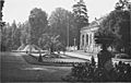 English: Historical photograph with the park Smetanovy sady in Olomouc. Čeština: Historická fotografie se Smetanovými sady v Olomouci.