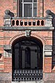 Deutsch: Balkon auf der Fleetseite des Sandtorkaihofs in der Hamburger Speicherstadt (Hamburg-HafenCity). This is a photograph of an architectural monument. It is on the list of cultural monuments of Hamburg, no. 11793.