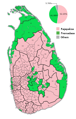 Sri Lankan Presidential Election 2019 Polling Divisions.svg